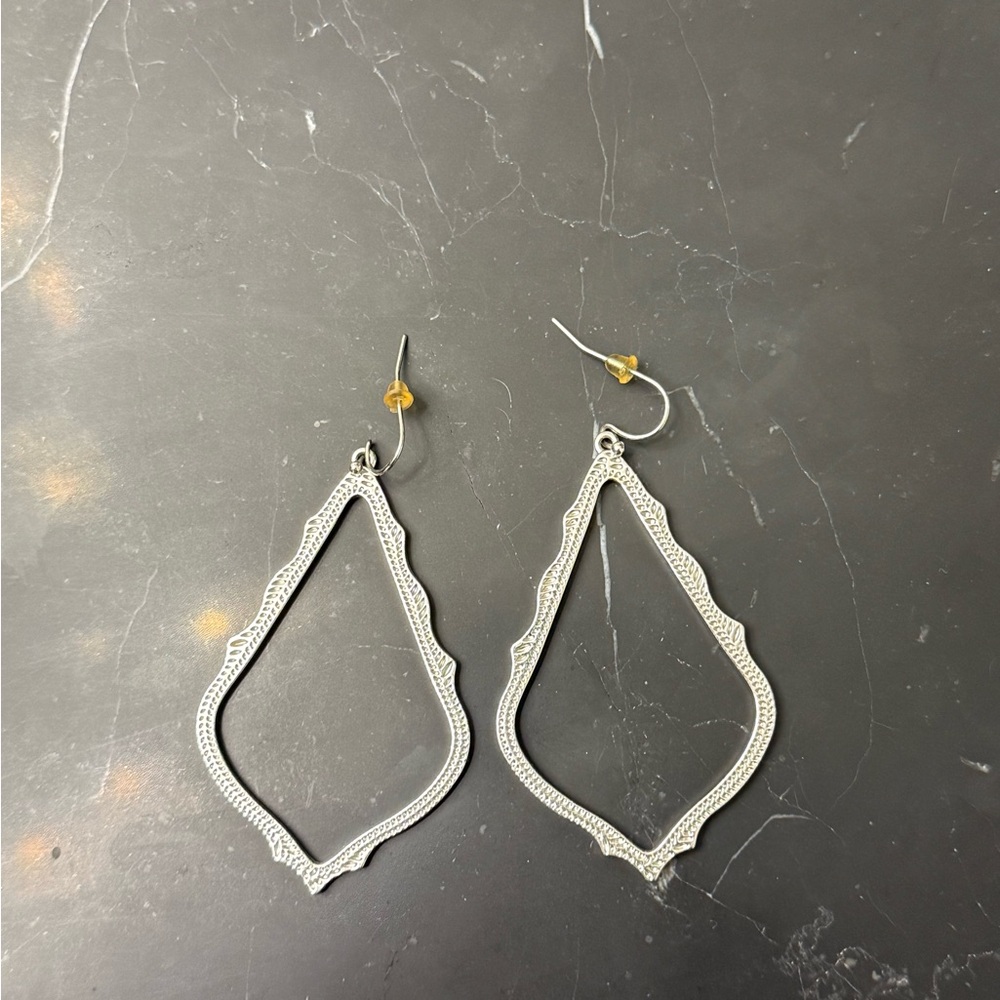 Kendra Scott Silver Geometric Earrings